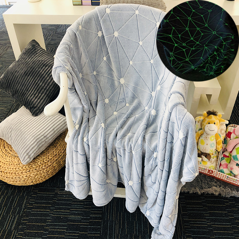 Luminous flannel blanket