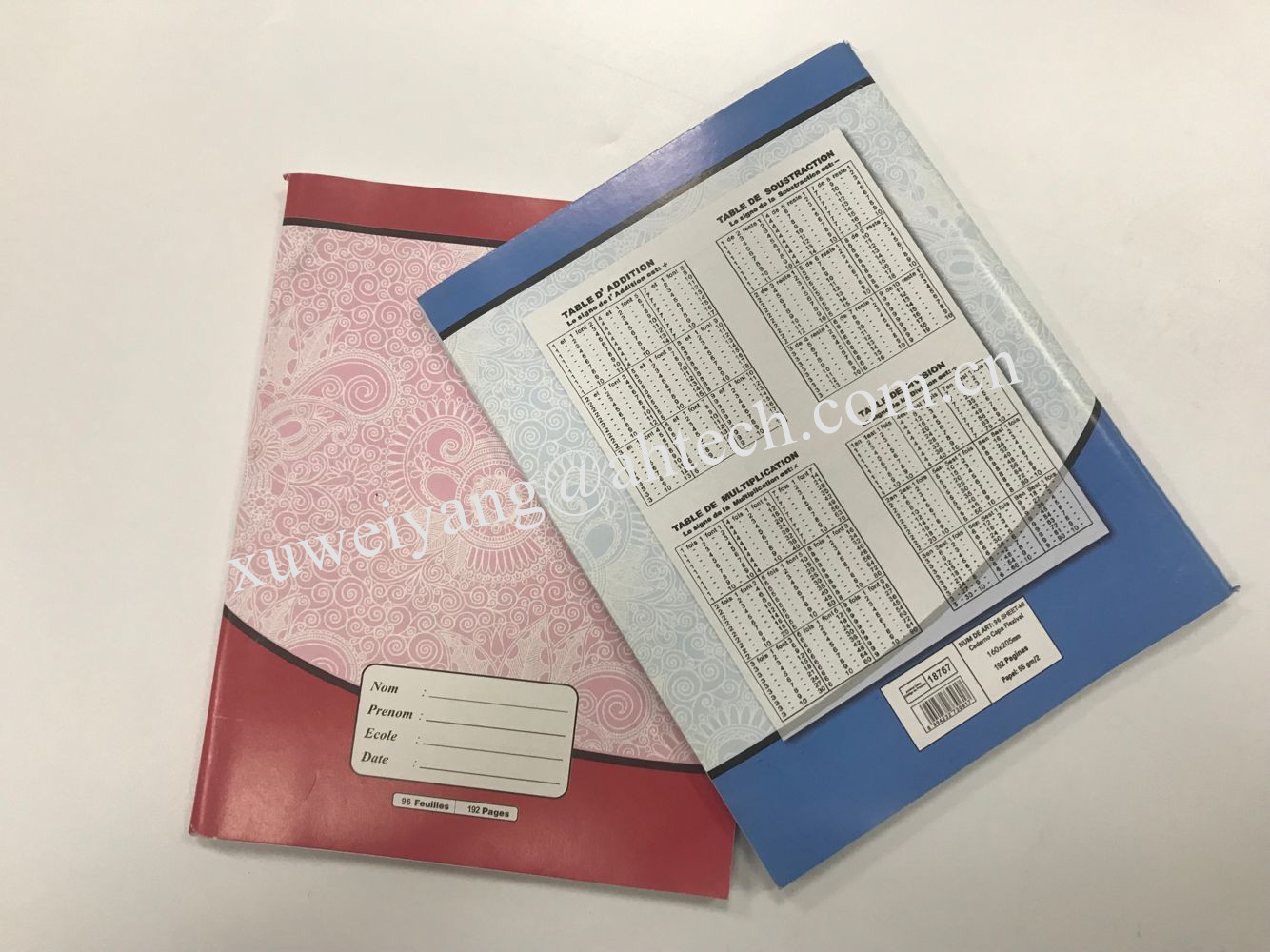 bond paper Student exercise book192pages/96 Feuilles Student Cahier/Square lining