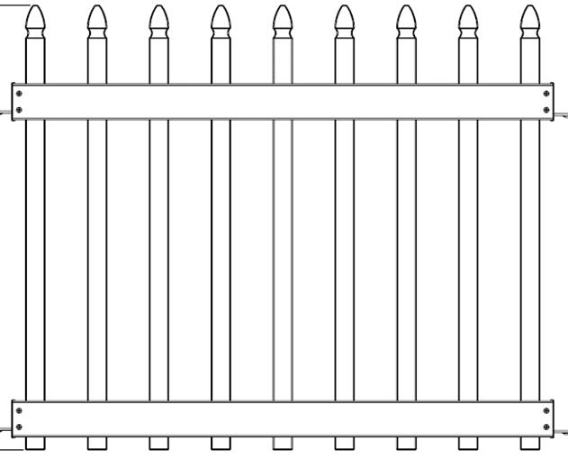 No Dig Vinyl Fence