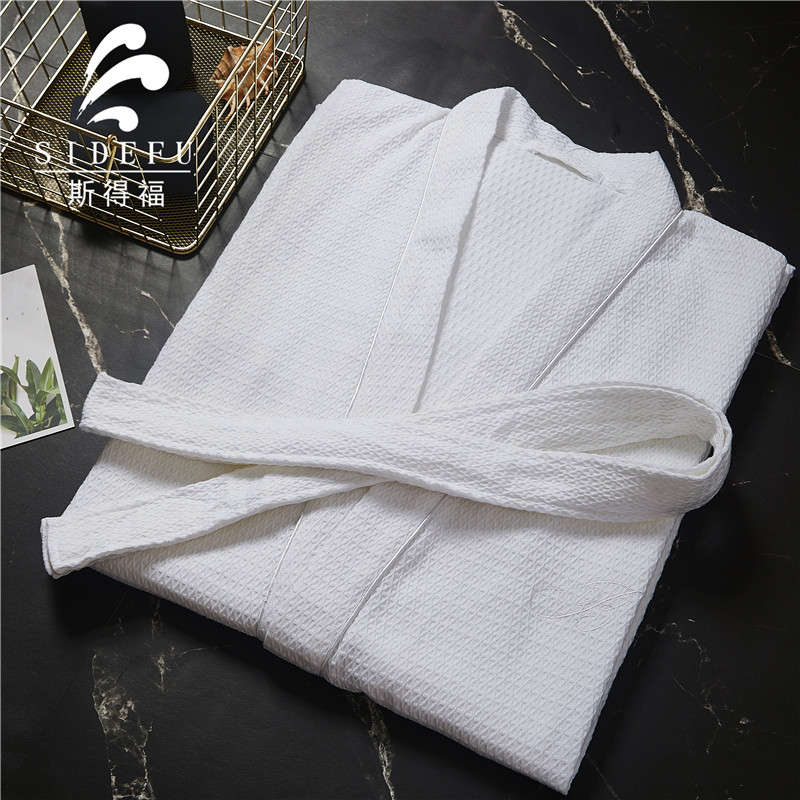 Hotel Waffle Bathrobe 100% Cotton