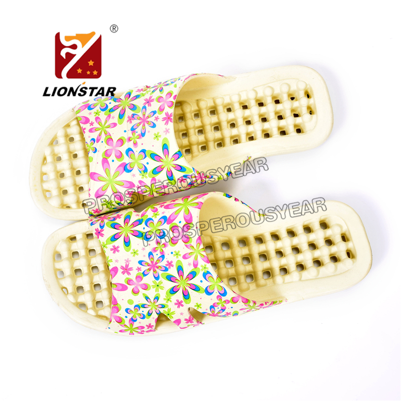 Transfer printing comfort indoor EVA bath slipper