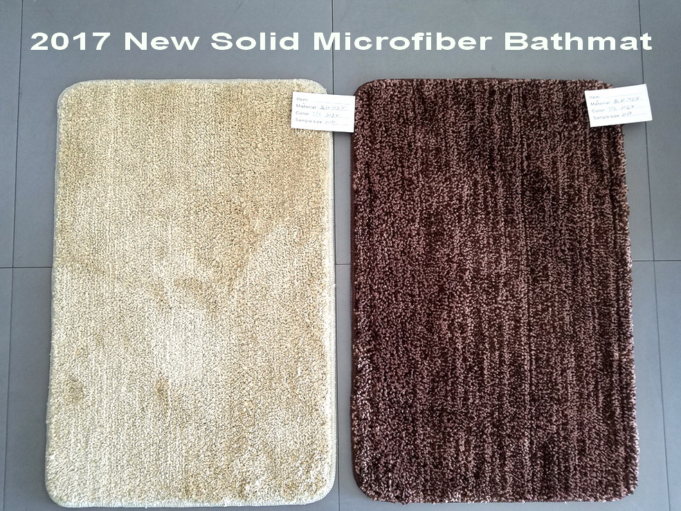 High quality soft fashion Microfiber bath rug non slip mat with TPR bottom
