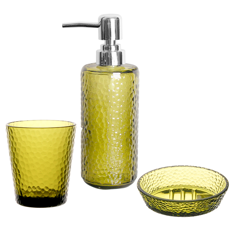 Glass bathroom accessories