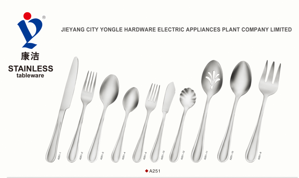 Stainless steel cutlery set