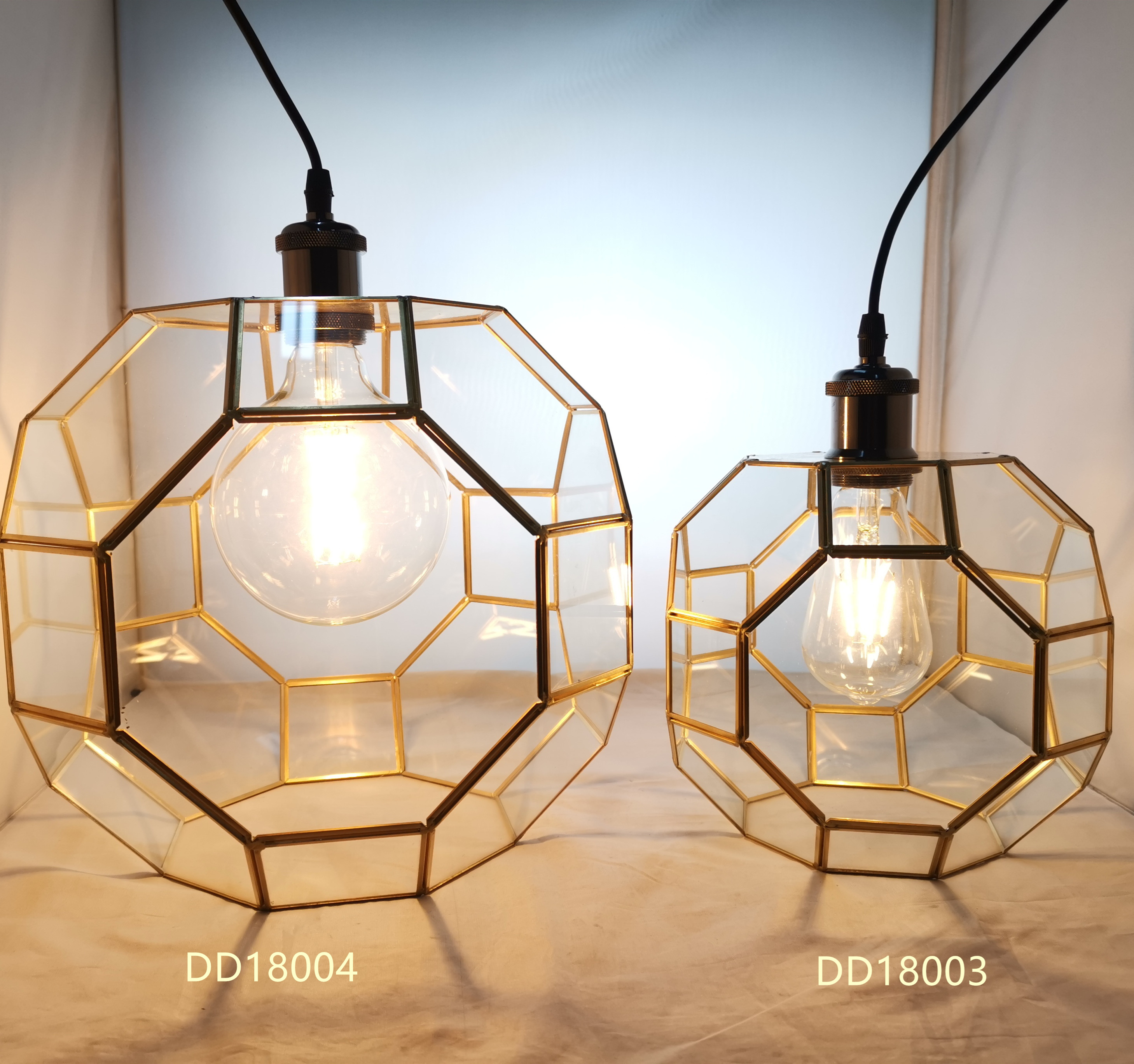 Glass lamps and lanterns