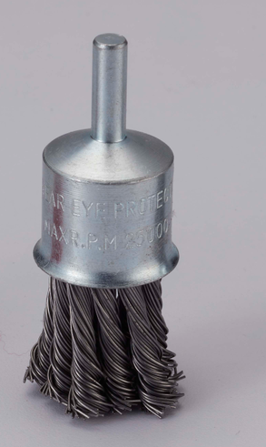 Shaft Mounted Twisted Knot wire end brush