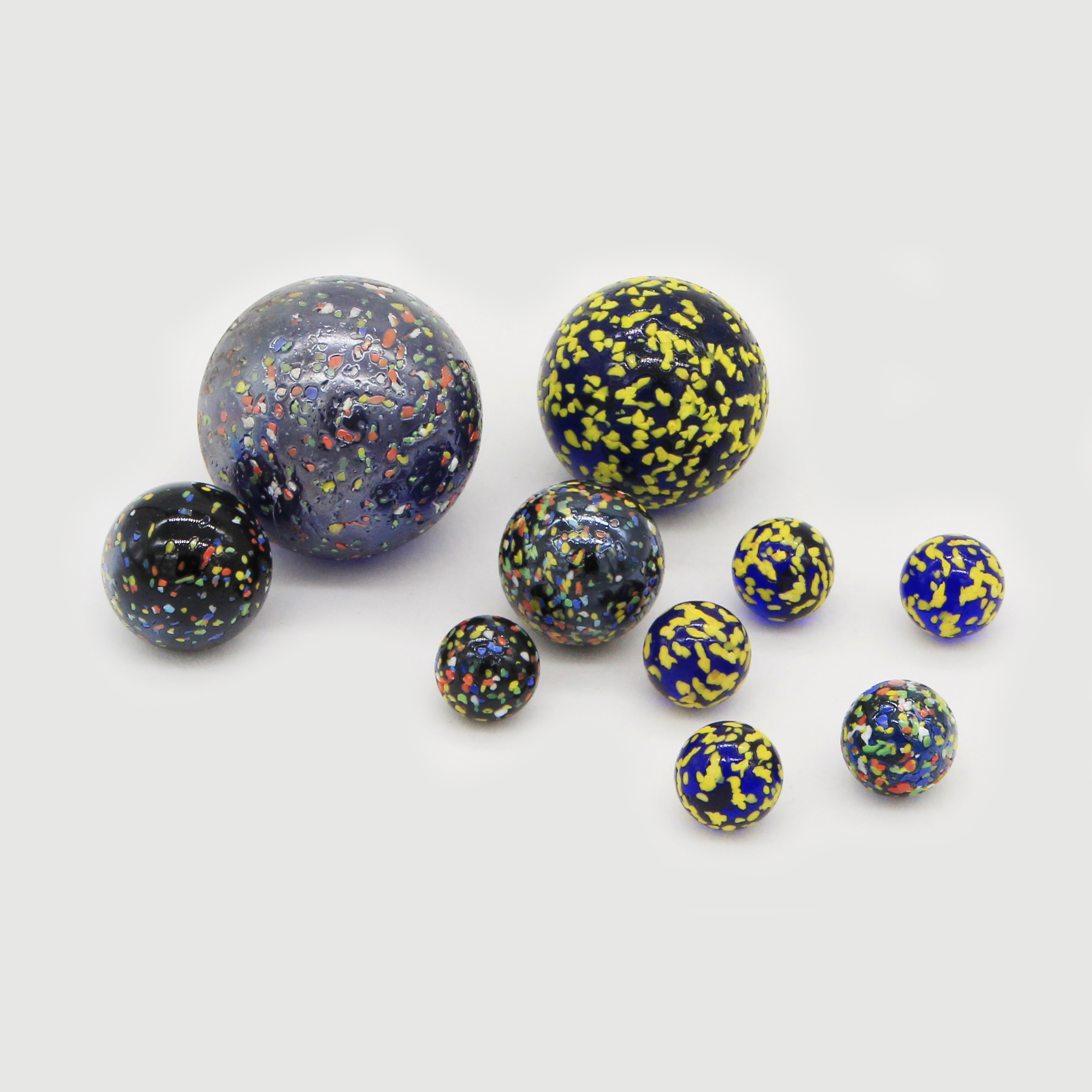 Decoration Glass Ball Round Blue Twisted Glass Marble