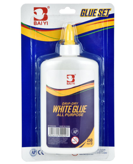 1ct 250g White Glue In Blister