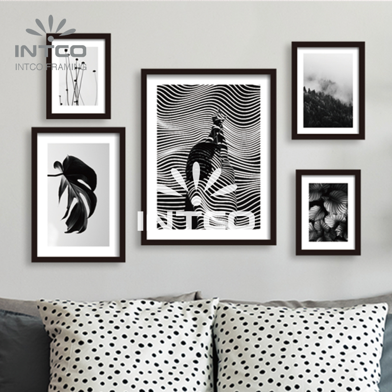 Set of 5 PS Modern multiple photo frame wall