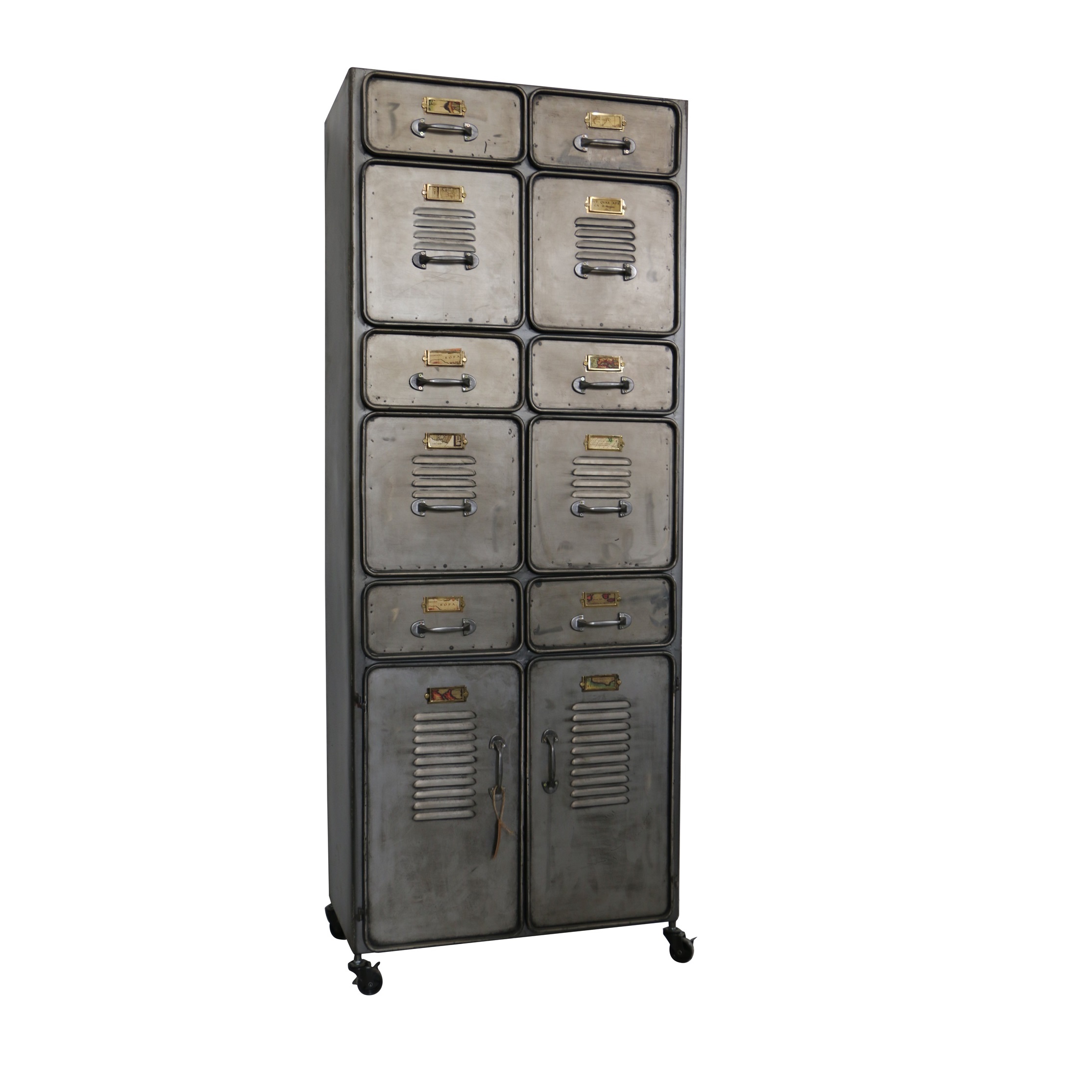 Wooden and Metal Cabinet