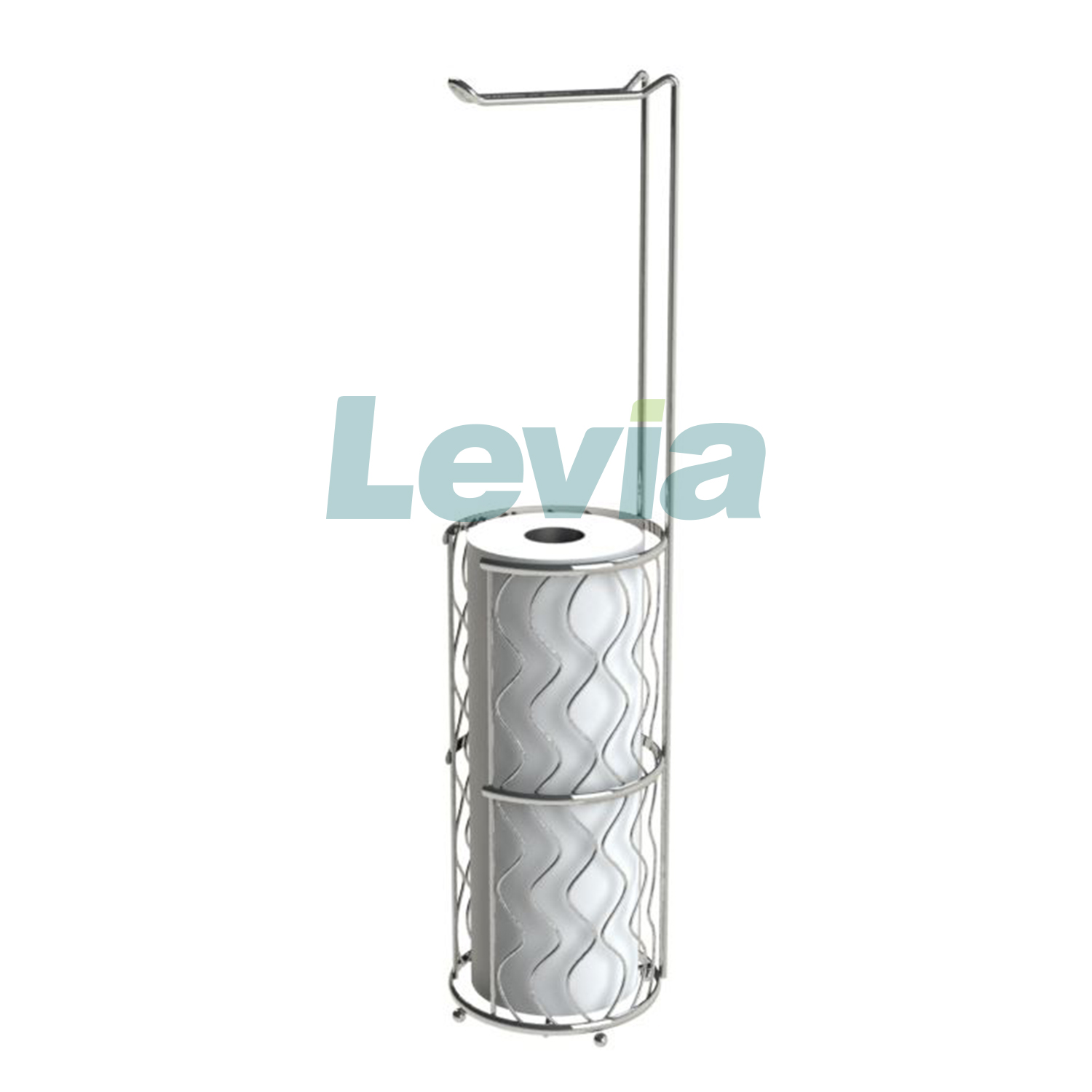 Wave Design Bathroom Toilet Tissue Paper Roll Storage Holder Free Standing