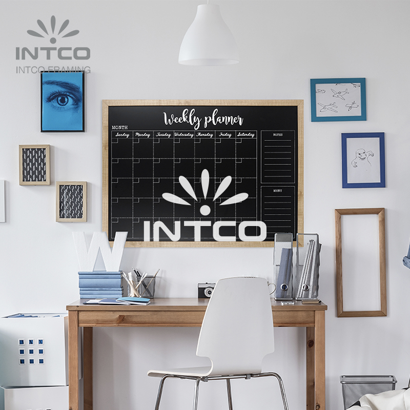 Chalk board with calendar