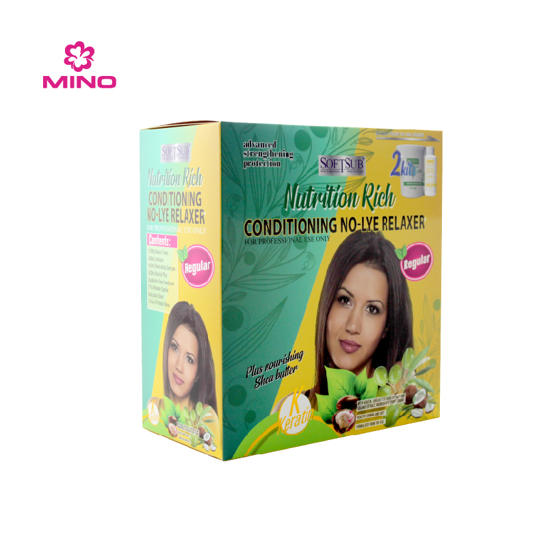 SOFTSUB Nutrition Rich NO-LYE HAIR RELAXER DOUBLE KIT REGULAR)