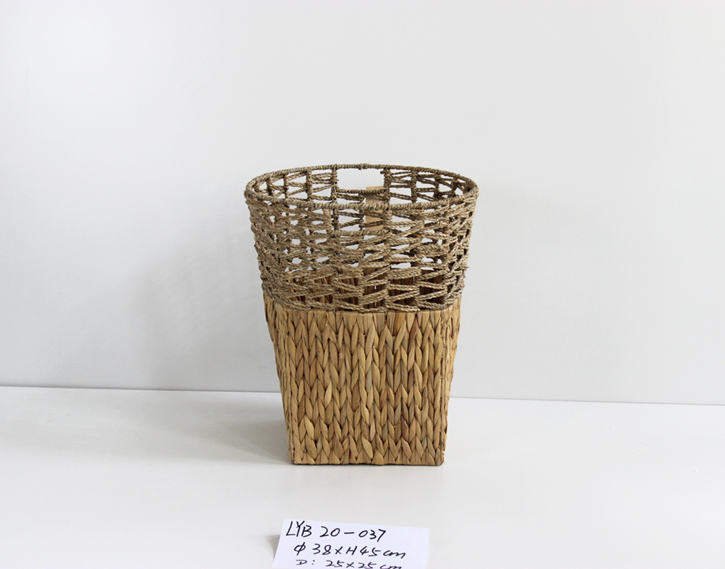 Round Calabash seagrass woven storage basket