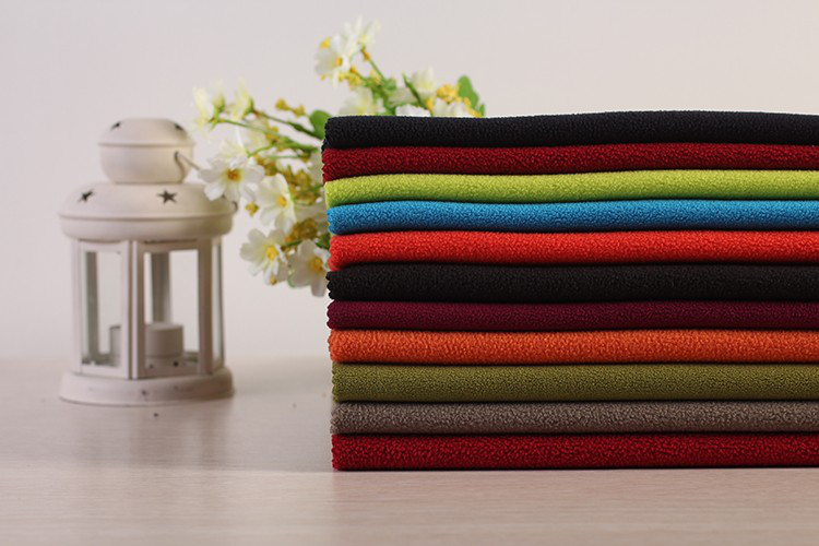 dyed super soft polar fleece fabric