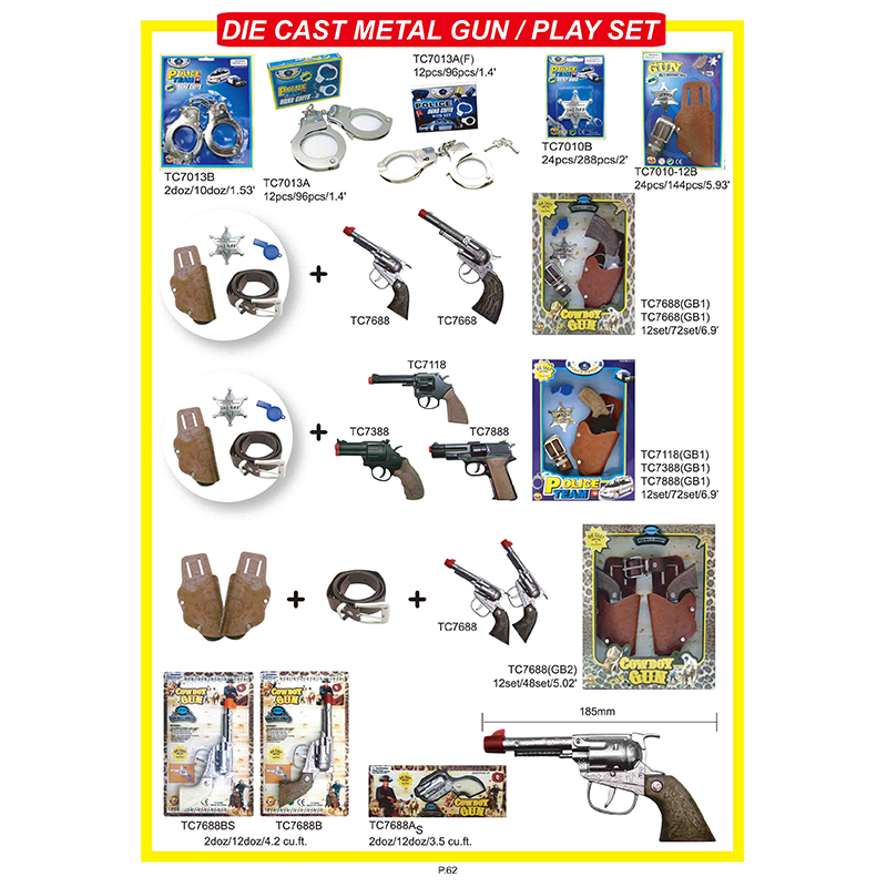 Die Cast Metal Gun / Play Set