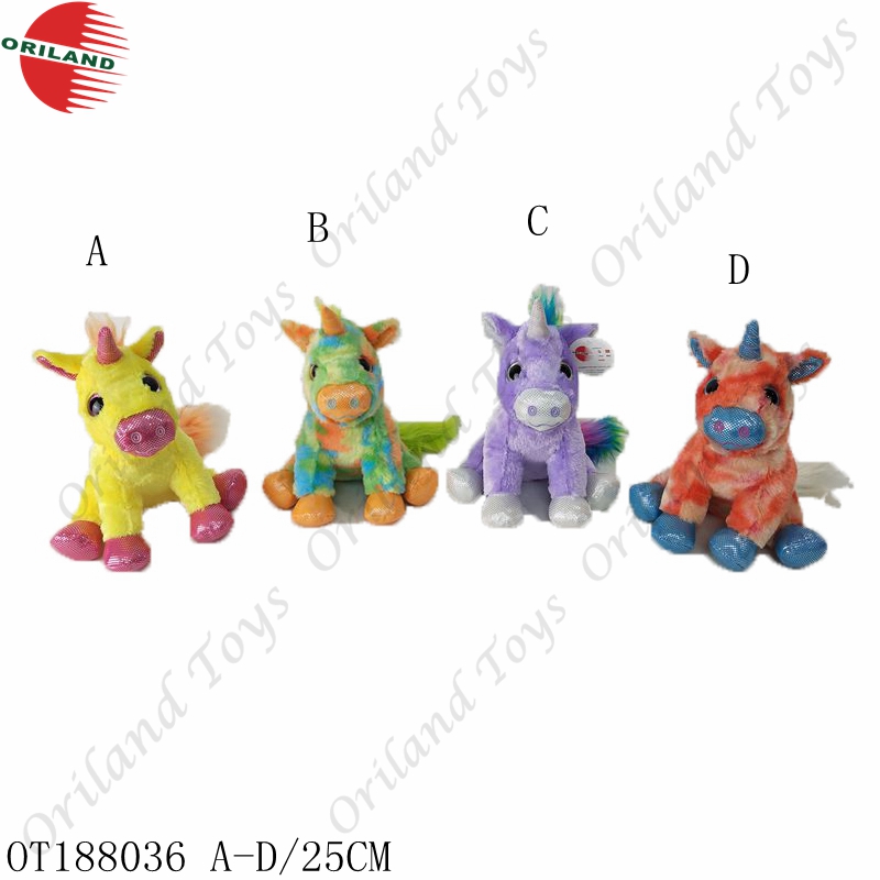 Oriland unicorn plush custom plush animals China soft toy manufacture