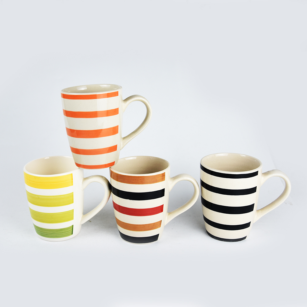 14oz ceramic handpainted coffee mug