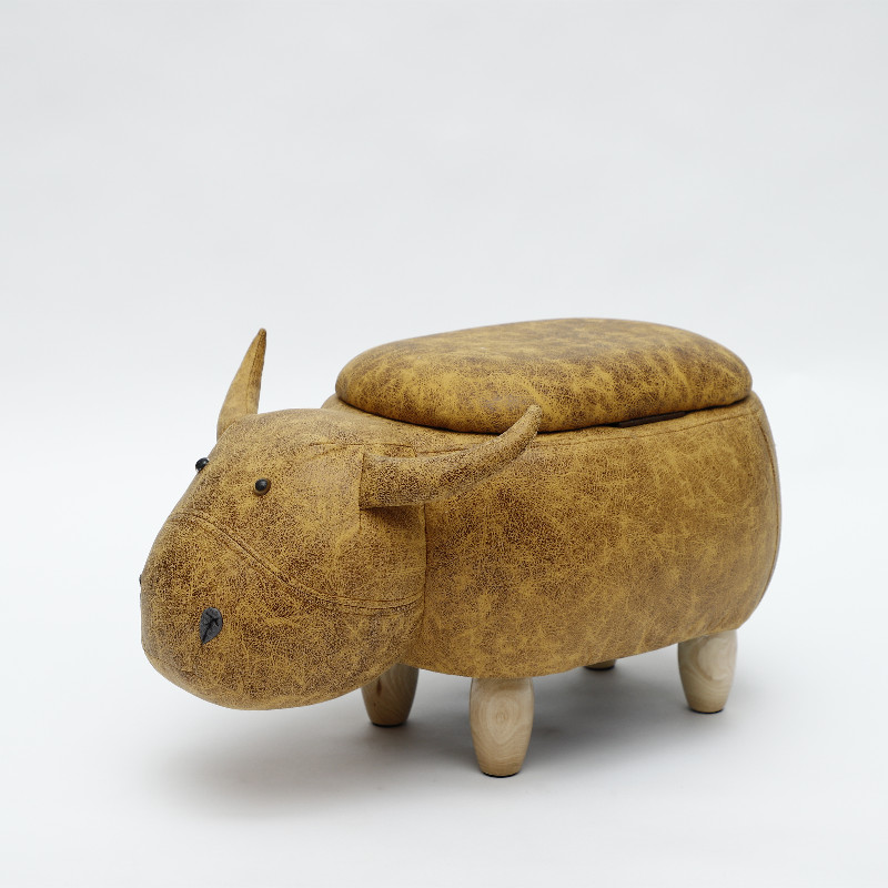 Animal shape with detachable legs storage footstool