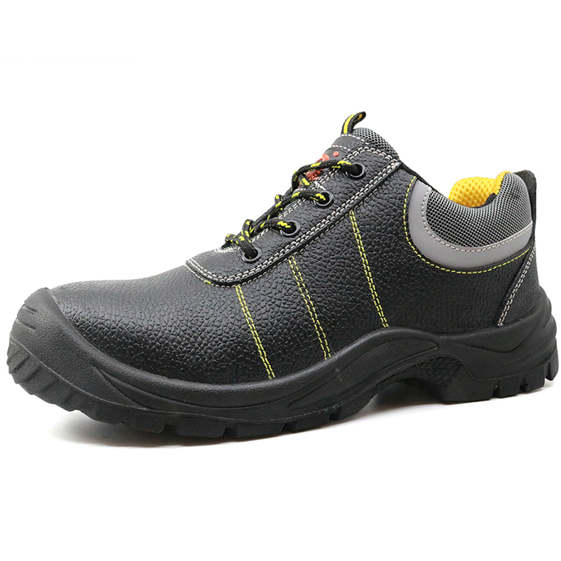 Oil resistant non slip leather steel toe industrial safety shoes for worker