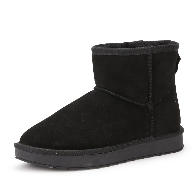 Women Leather Snow Boots-No Moq/OEM/ODM (Top-Seller,high Quality,classic,warm Boots,sexy Hairy,flat Bottom,martin)