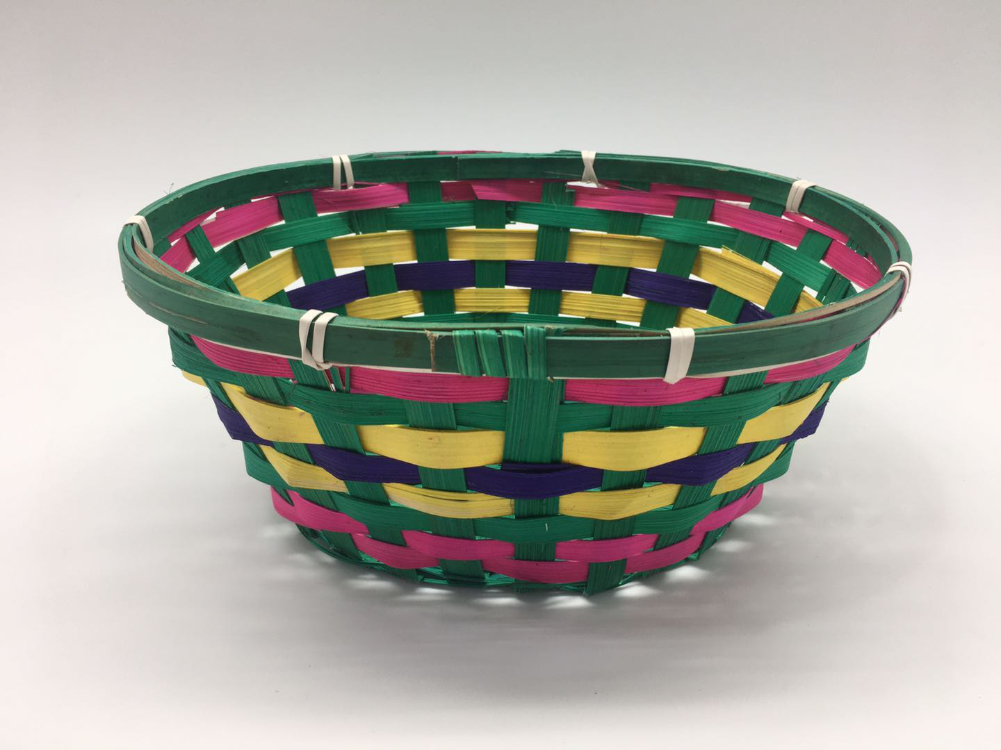 KINGWILLOW Design Woven bamboo storage basket eastre basket gift basket