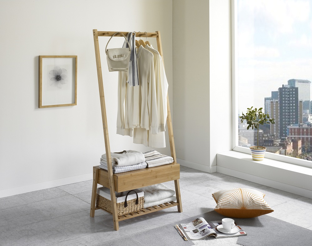 bamboo cloths rack