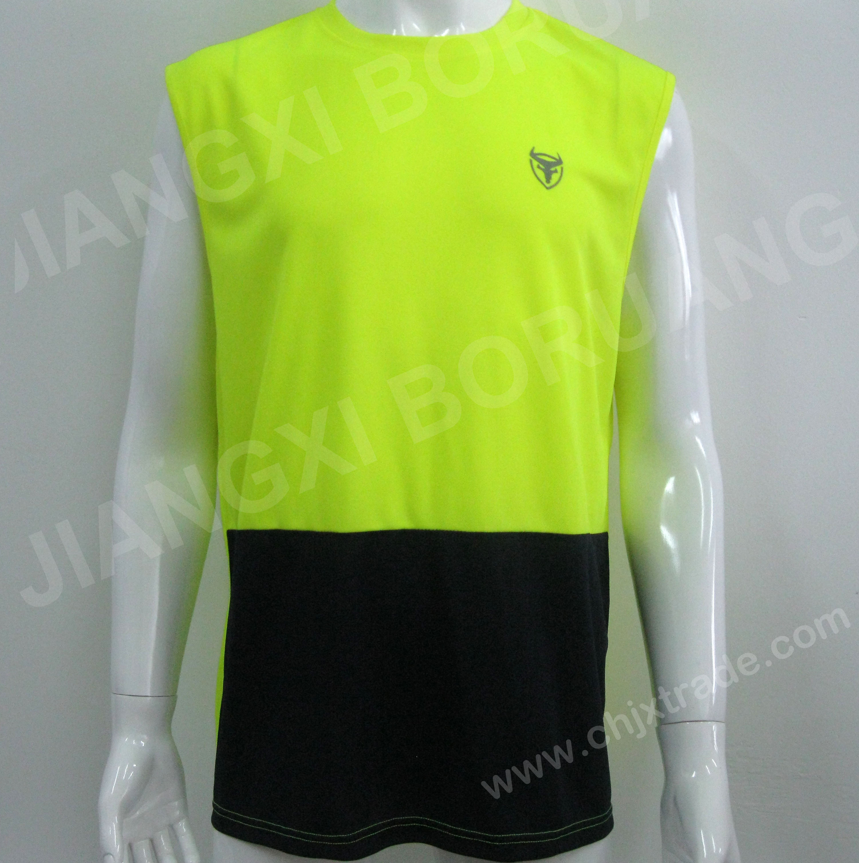 Mens 100%polyester Bird Eyes Vest With Print