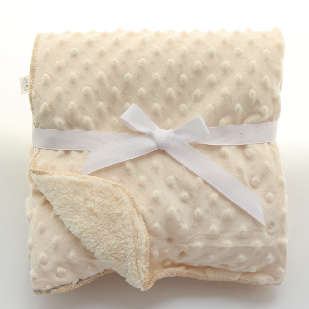 Baby Blanket coral fleece double layer blanket Kids Swaddle Wrap Baby Bedding Blanket