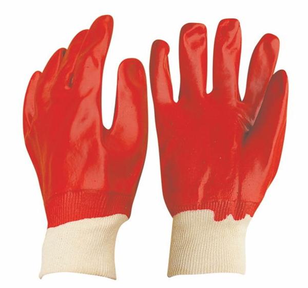 26cm red PVC gloves