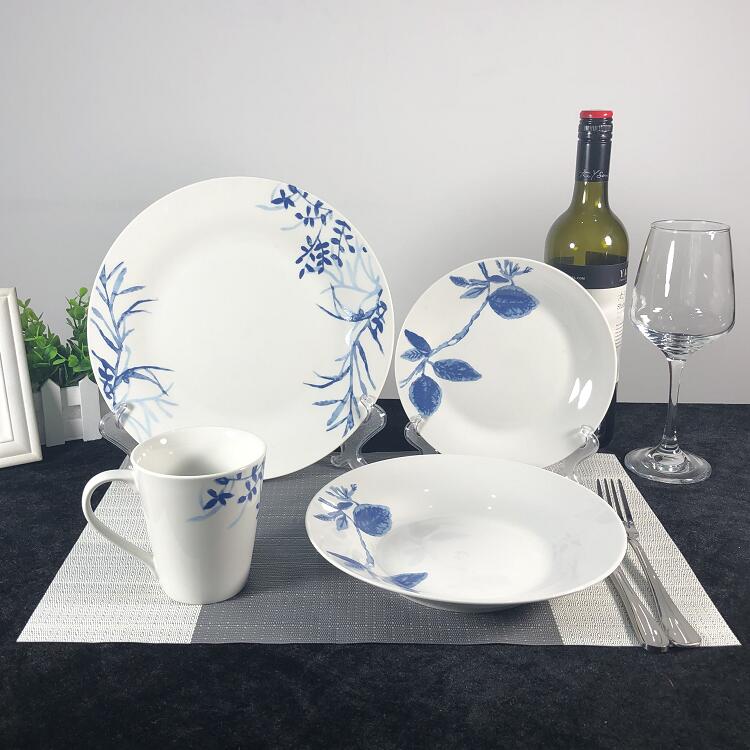 16pcs Round Dinner Sets Porcelain