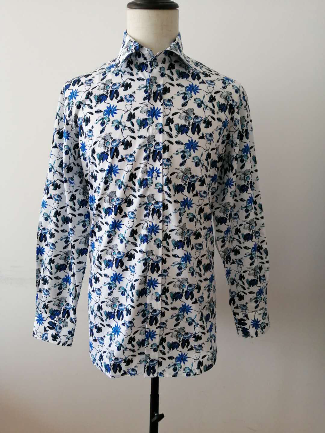 Mens woven poplin printed shirt，mens shirt, mens blouses,casual shirt,printed shirt,