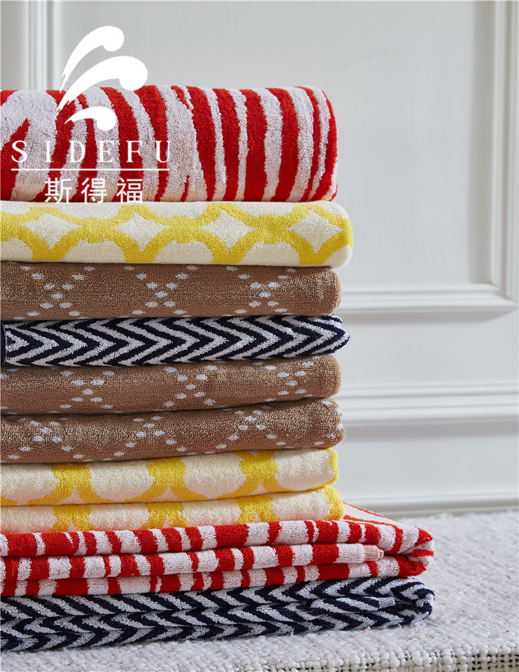 Home Use Yarn Dyed Bath Towel Set