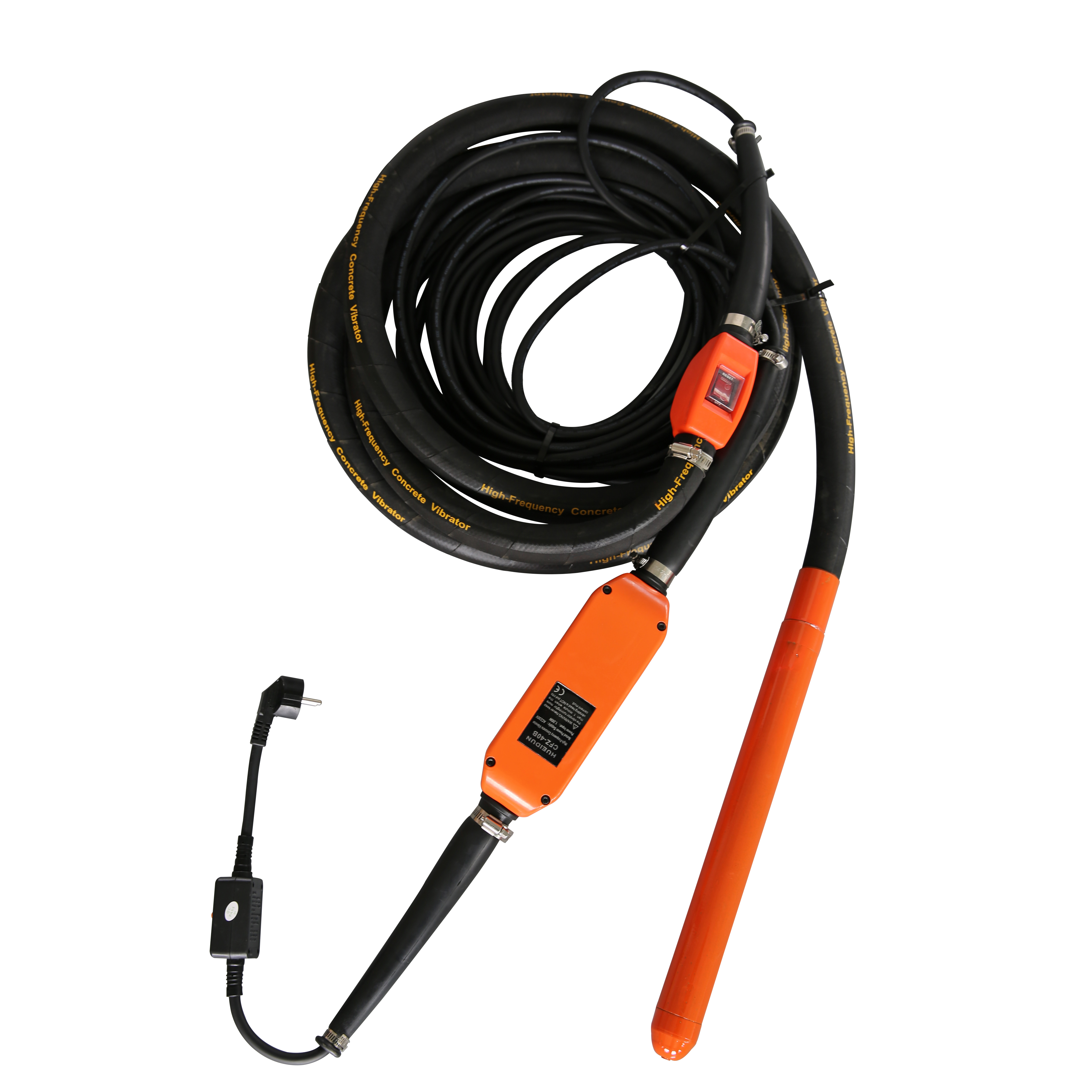 High-frequency concrete vibrator