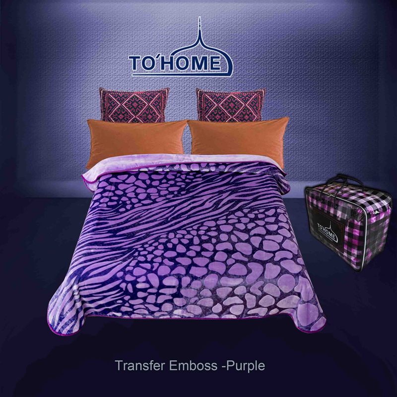 1 ply solid color emboss blanket