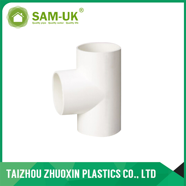 PVC DIN Standard Fittings Three Way Equal TEE