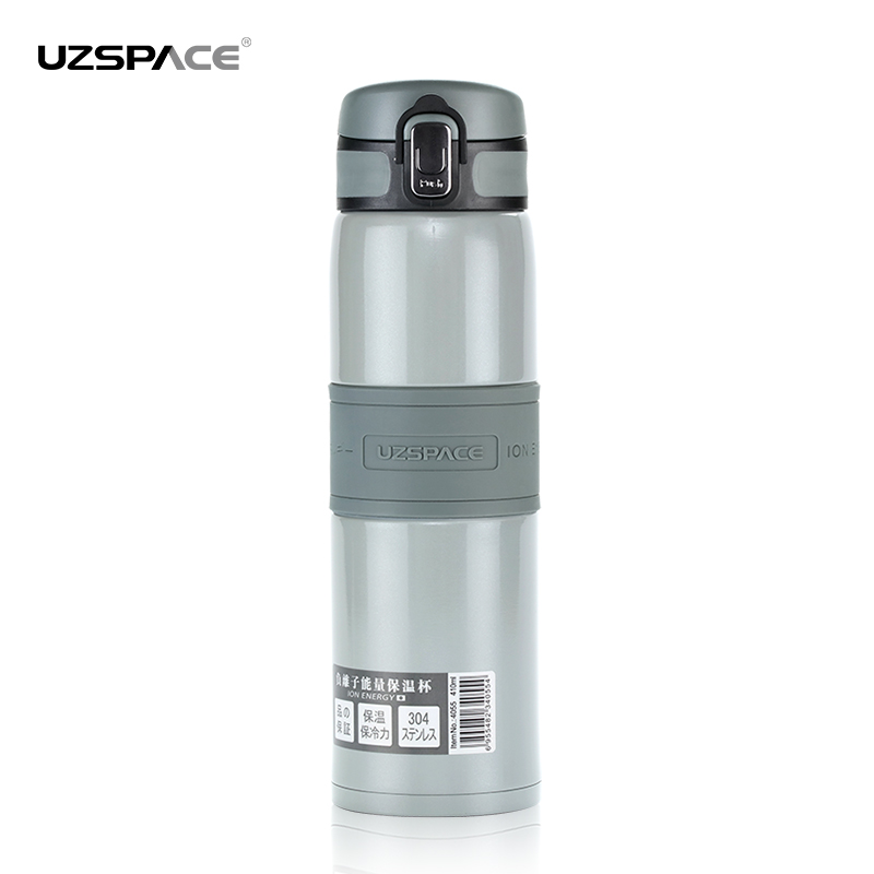 Uzspace 410ml fashion double wall 304 stainess steel vacuum bottle