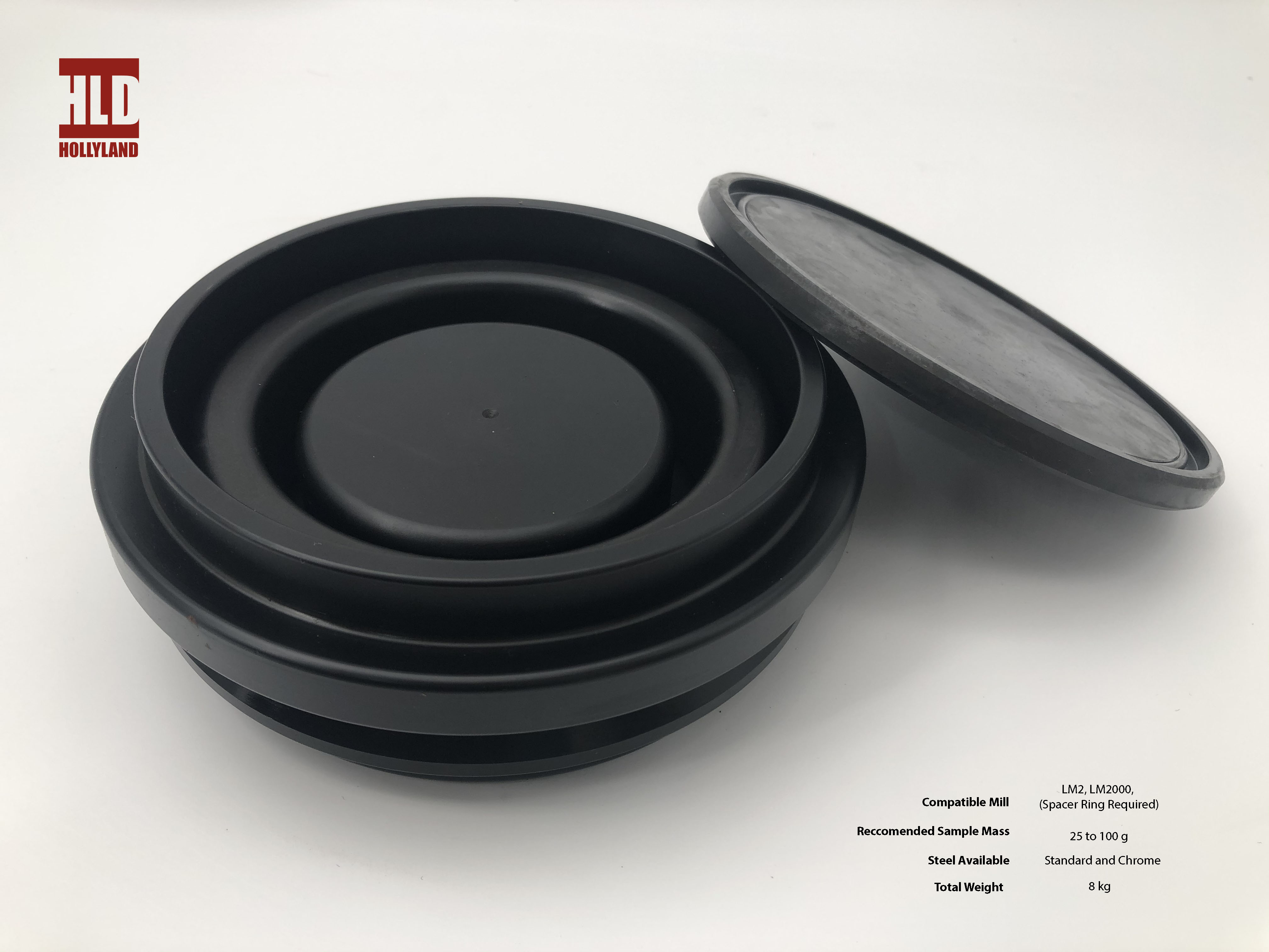 BT Lab Pulverising Mill Bowls B125, forging bowl, casting bowl with precision CNC machining