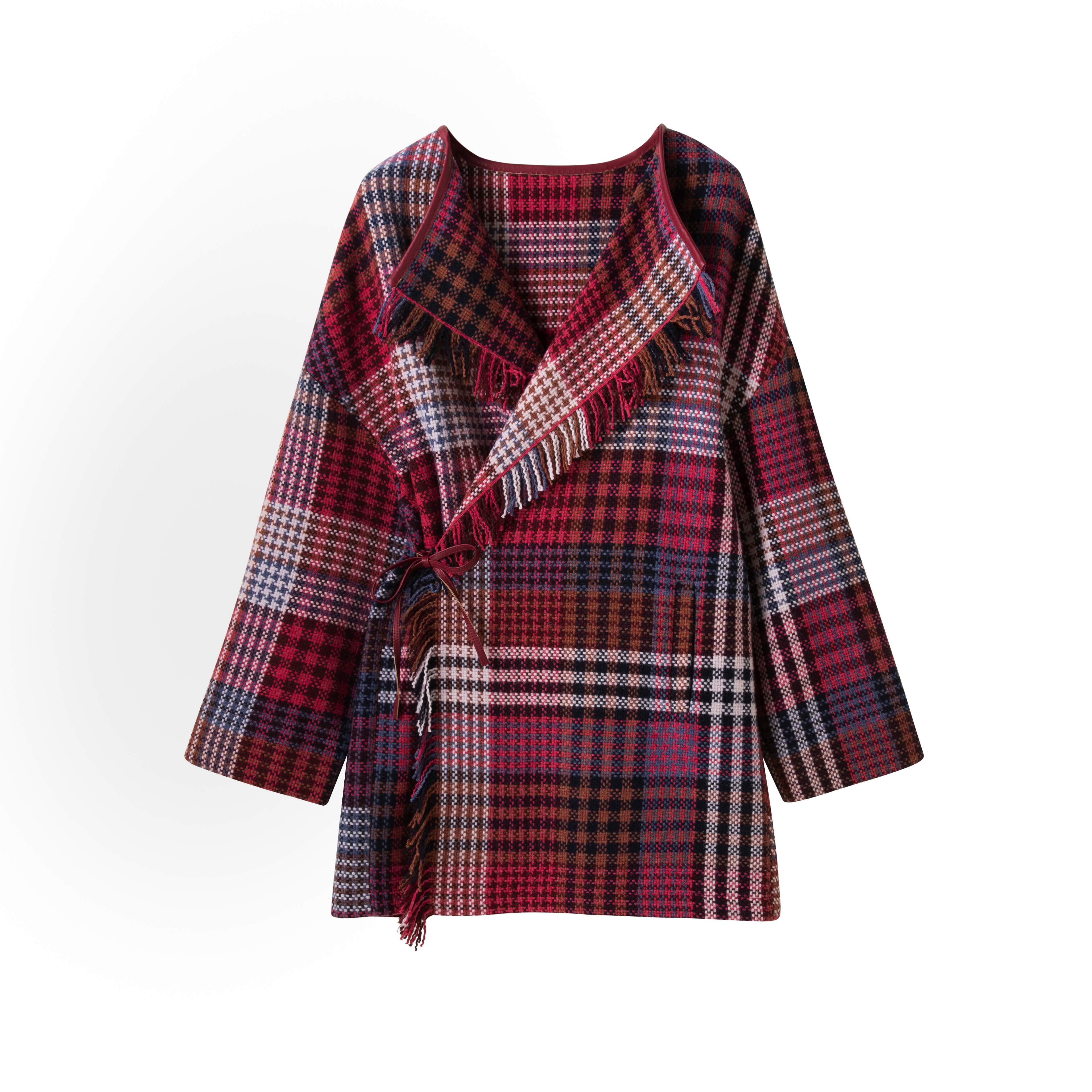 Boiled wool coat