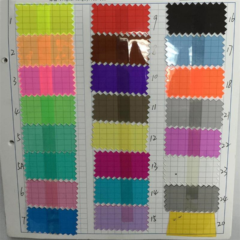 colorful super clear pvc film