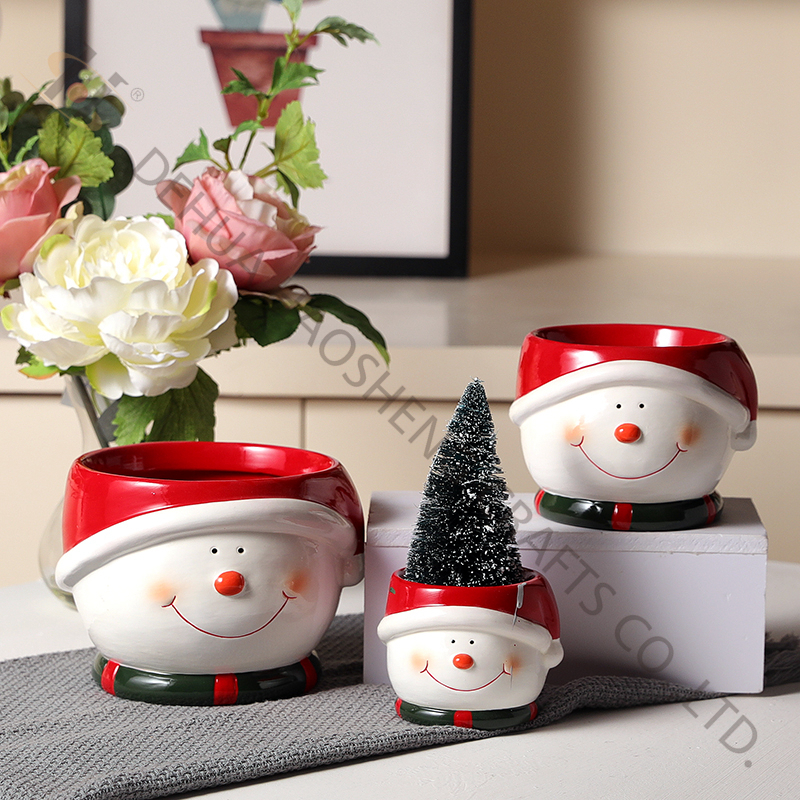 Christmas Snowman with dolomite material