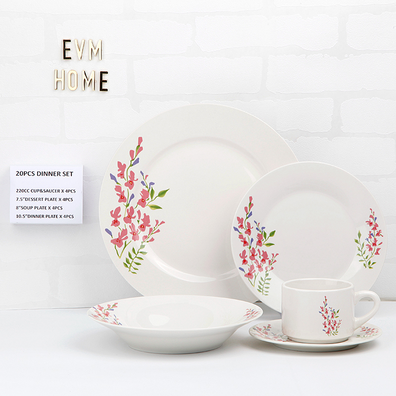 Porcelain dinnerware 20pcs for wholesale