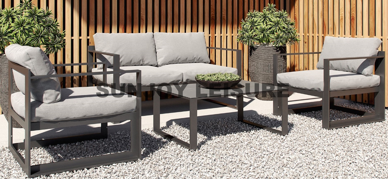 Alum sofa set