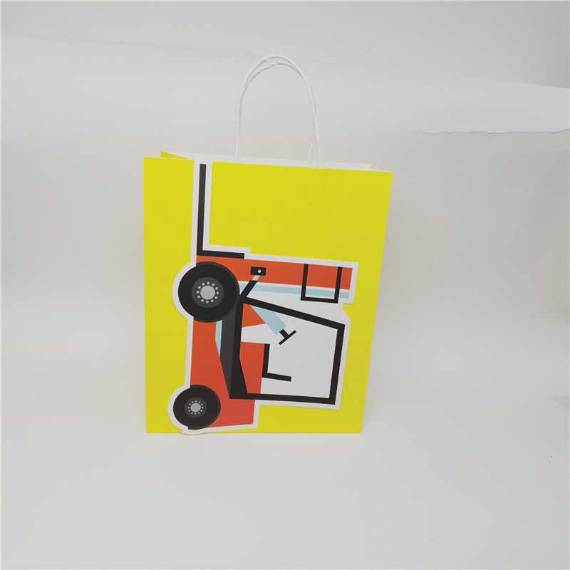 Big Rig Party Supplies Paper Bag Gift Bag Kraft Bag