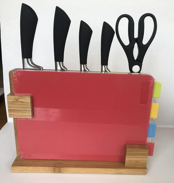 10pc Chopping Board And Kinfe Set