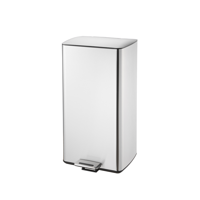 durable home rectangle stainless steel step garbage can pedal waste bin