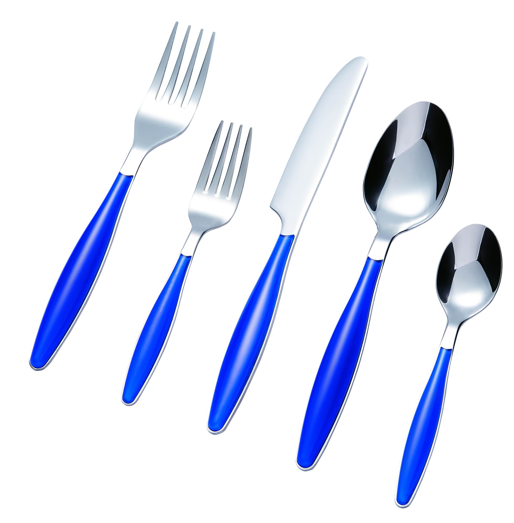 Stainless Steel Cutlery Set with Plastic Handle