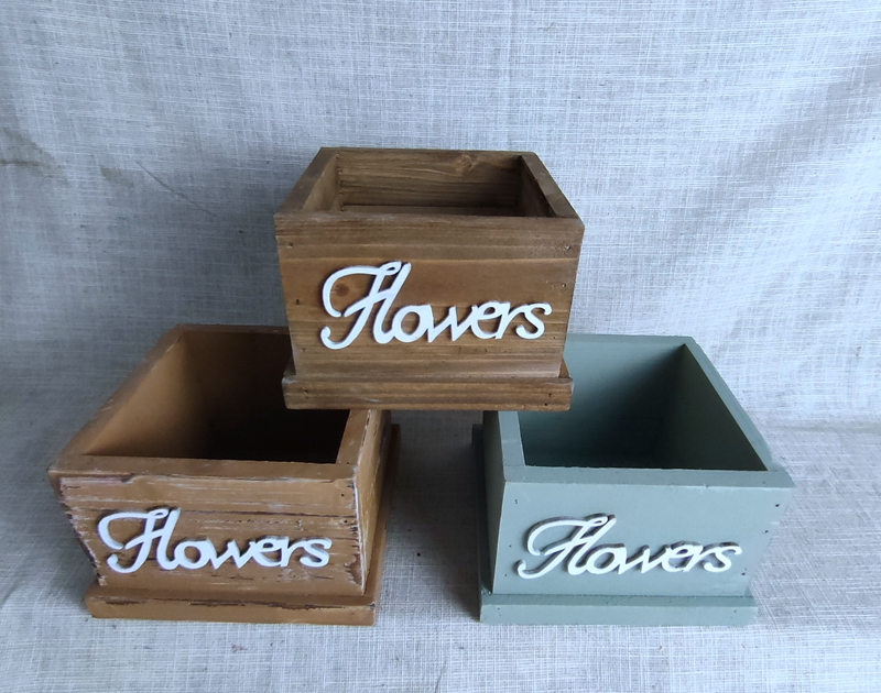 Wood planter