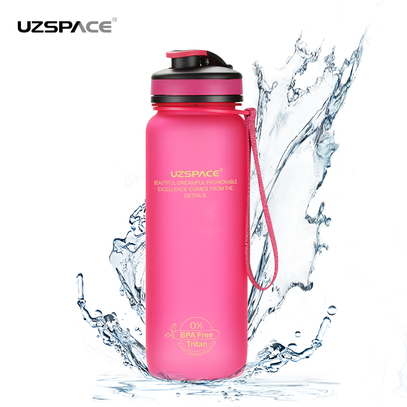 UZSPACE Tritan Wide Mouth 1000ml Water Bottle Leakproof Eco-Friendly Large BPA-Free Reusable Water Bottles