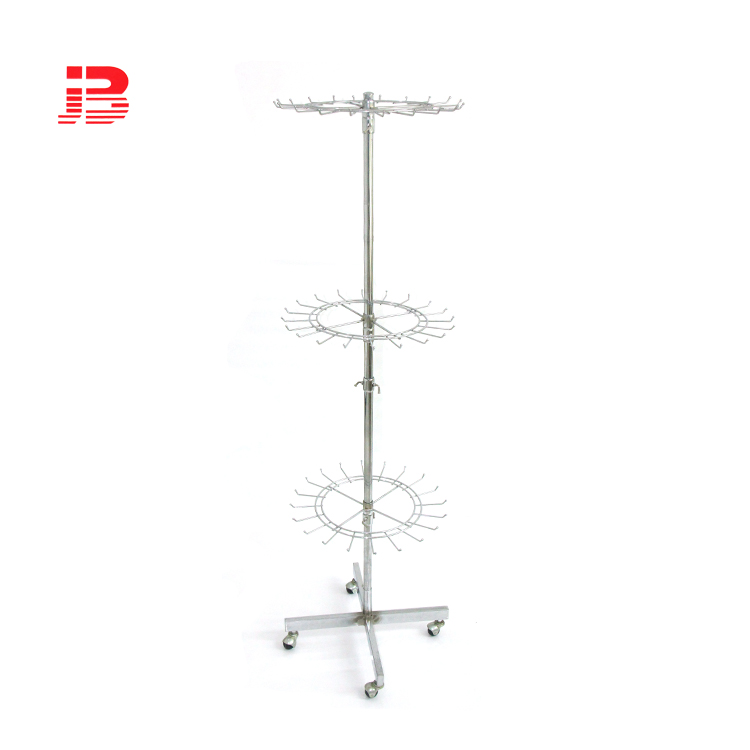 Rotating gift display stand with 3 tiers